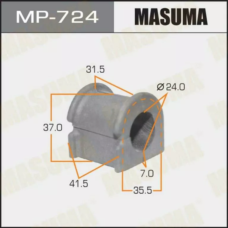 Втулка стабилизатора Masuma MP-724 d24 48815-02100 купить,NaN