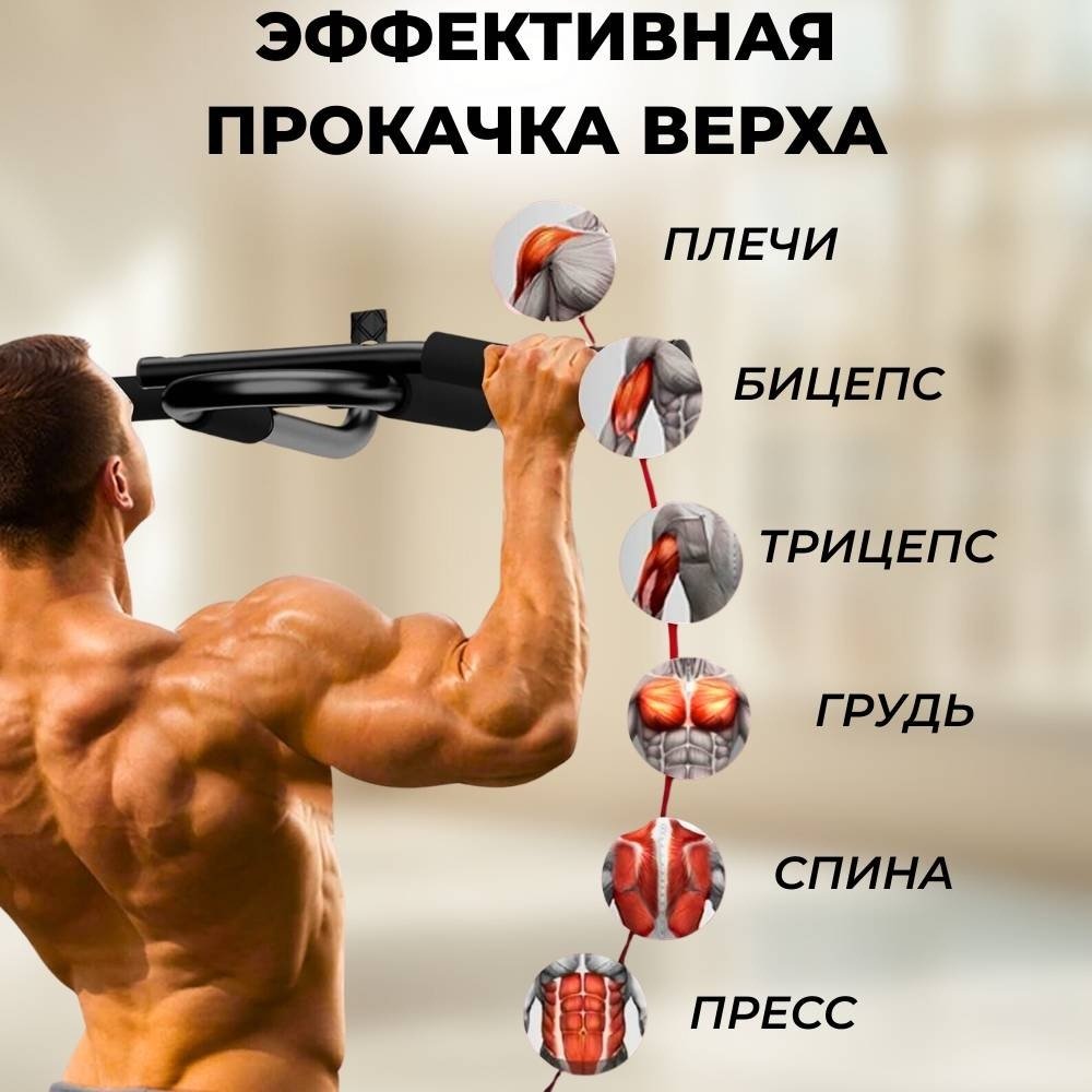 Турник FitTop FT-002 черный купить,NaN