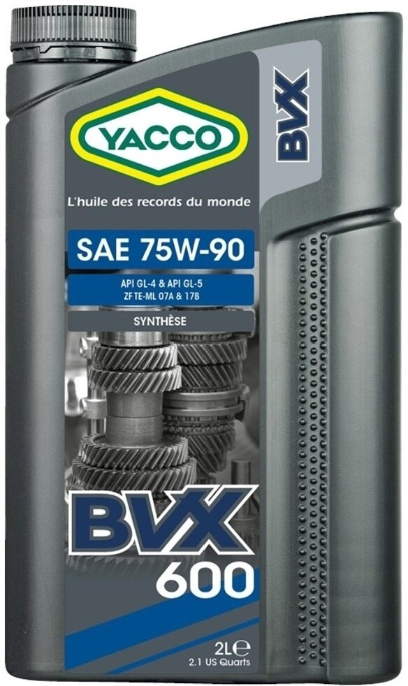 Трансмиссионное масло Yacco BVX 600 75W90 2л купить,NaN