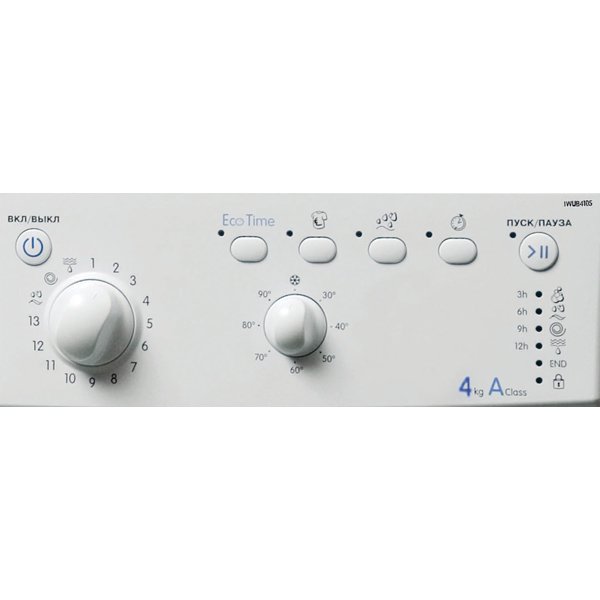 Стиральная машина Indesit IWUB 4105 CIS белая - ForteMarket Стиральная машина Indesit IWUB 4105 CIS белая купить,0