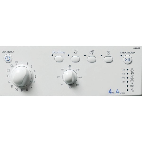Стиральная машина Indesit IWUB 4105 CIS белая купить,119990