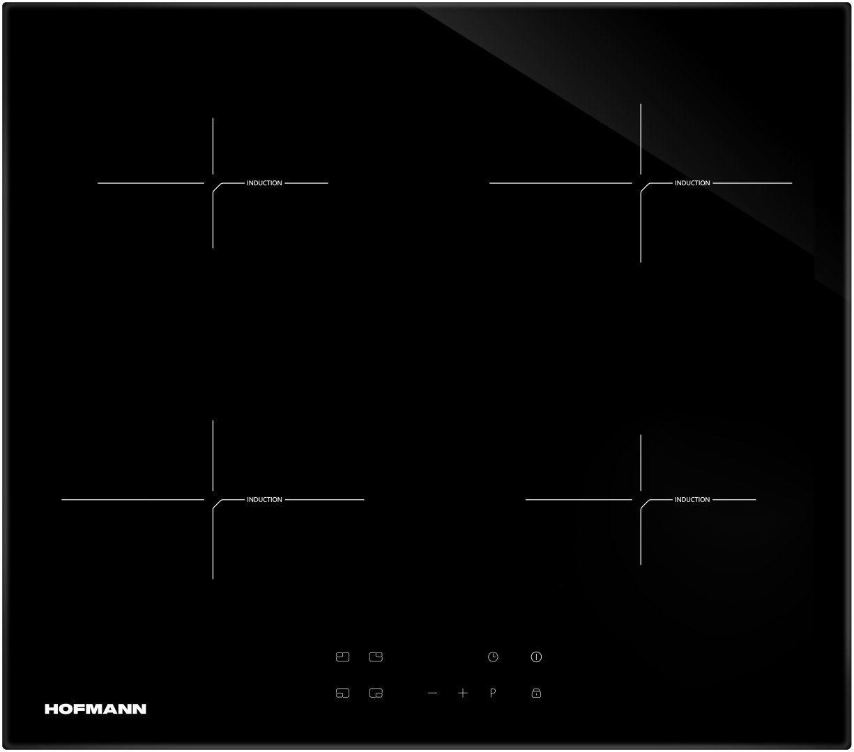 Варочная поверхность Hofmann ICT642SD/HF черный купить,NaN