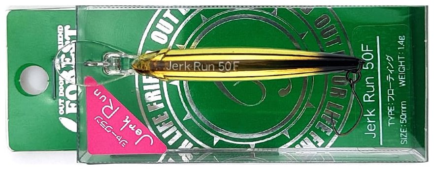Воблер FOREST Forest Jerk Run 50F 1 шт 50 мм Champagne Gold