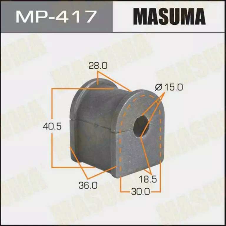 Втулка стабилизатора Masuma MP-417 d15 48818-33040 купить,NaN