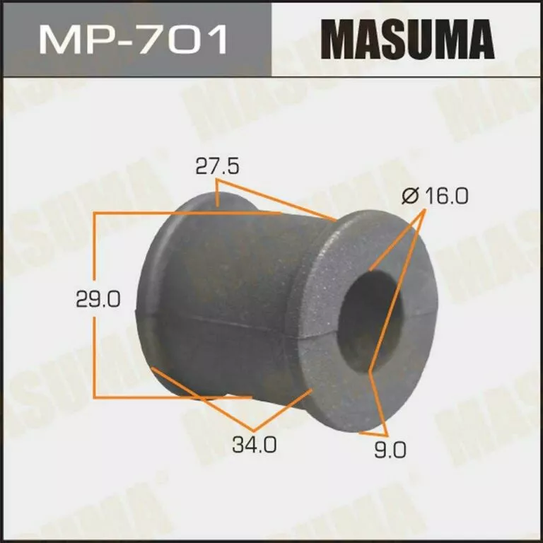 Втулка стабилизатора Masuma MP-701/1020 d16 48818-48020 купить,NaN