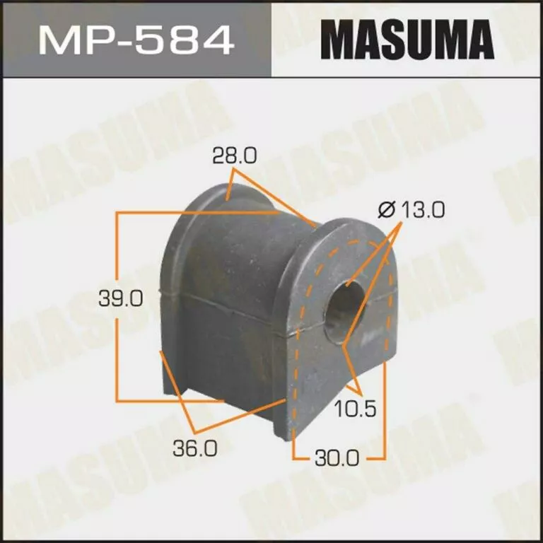 Втулка стабилизатора Masuma MP-584 d13 48818-20280 купить,NaN