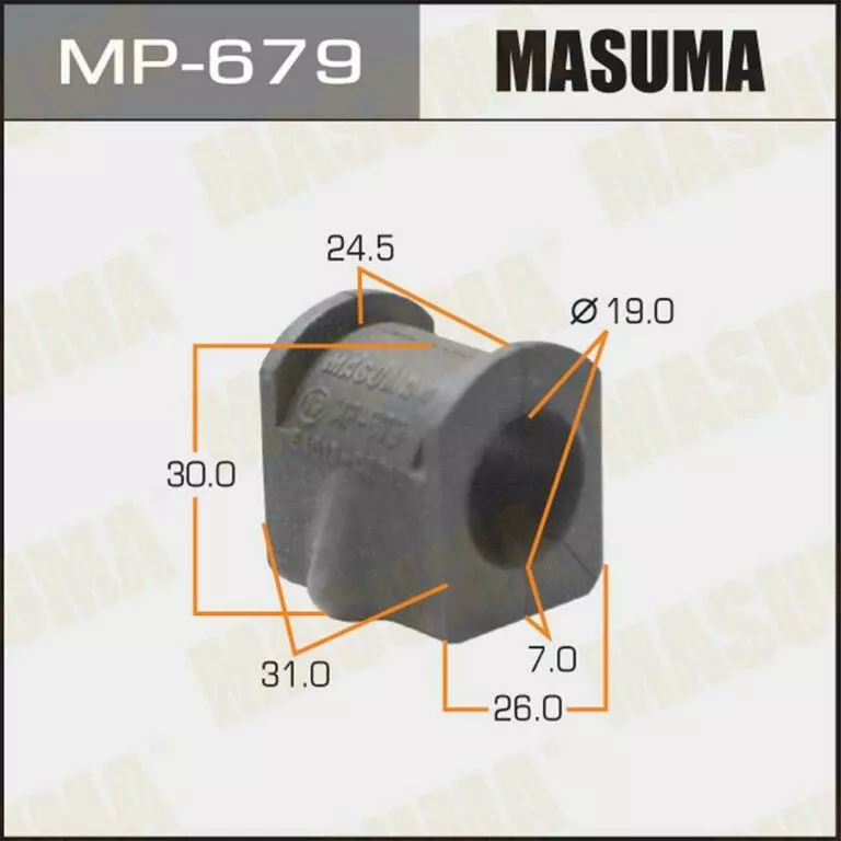 Втулка стабилизатора Masuma MP-679 d19 54613-0E015 купить,NaN