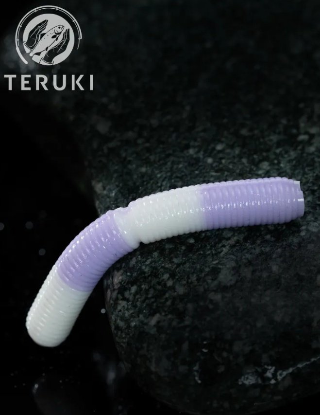 Мягкая приманка TERUKI L04-10CH-S 7 шт 65 мм Белый\Сиреневый