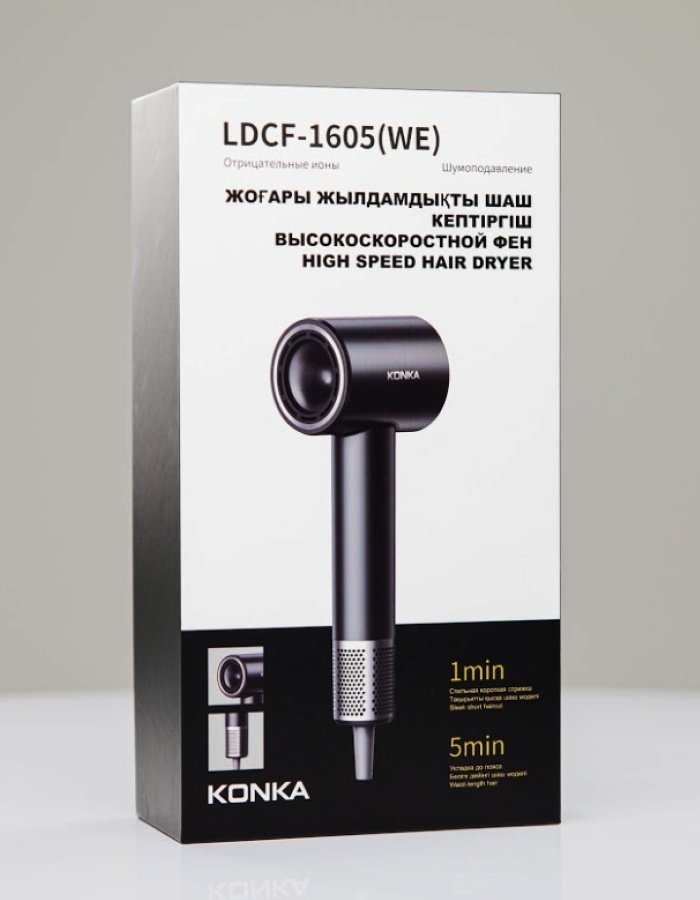 KONKA LDCF-1605(WE)-K фен черный купить,13990