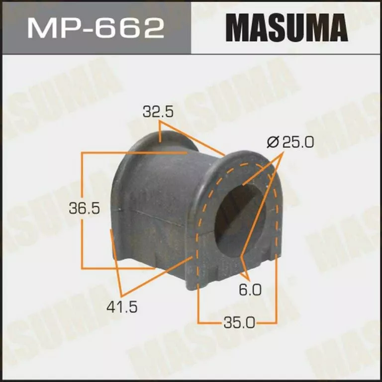 Втулка стабилизатора Masuma MP-662 d25 48815-28130