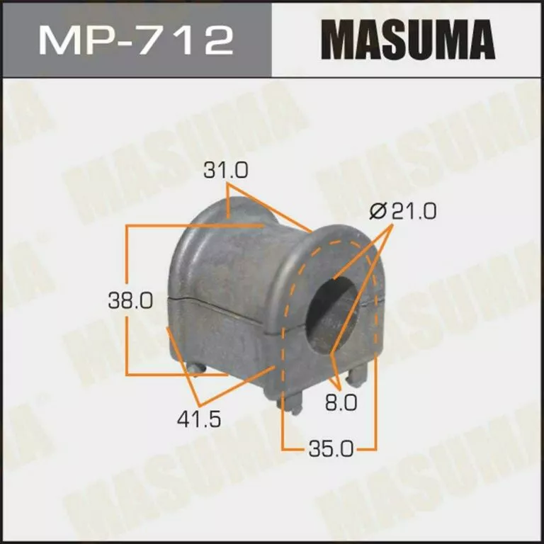 Втулка стабилизатора Masuma MP-712 d21 48815-48010 купить,NaN