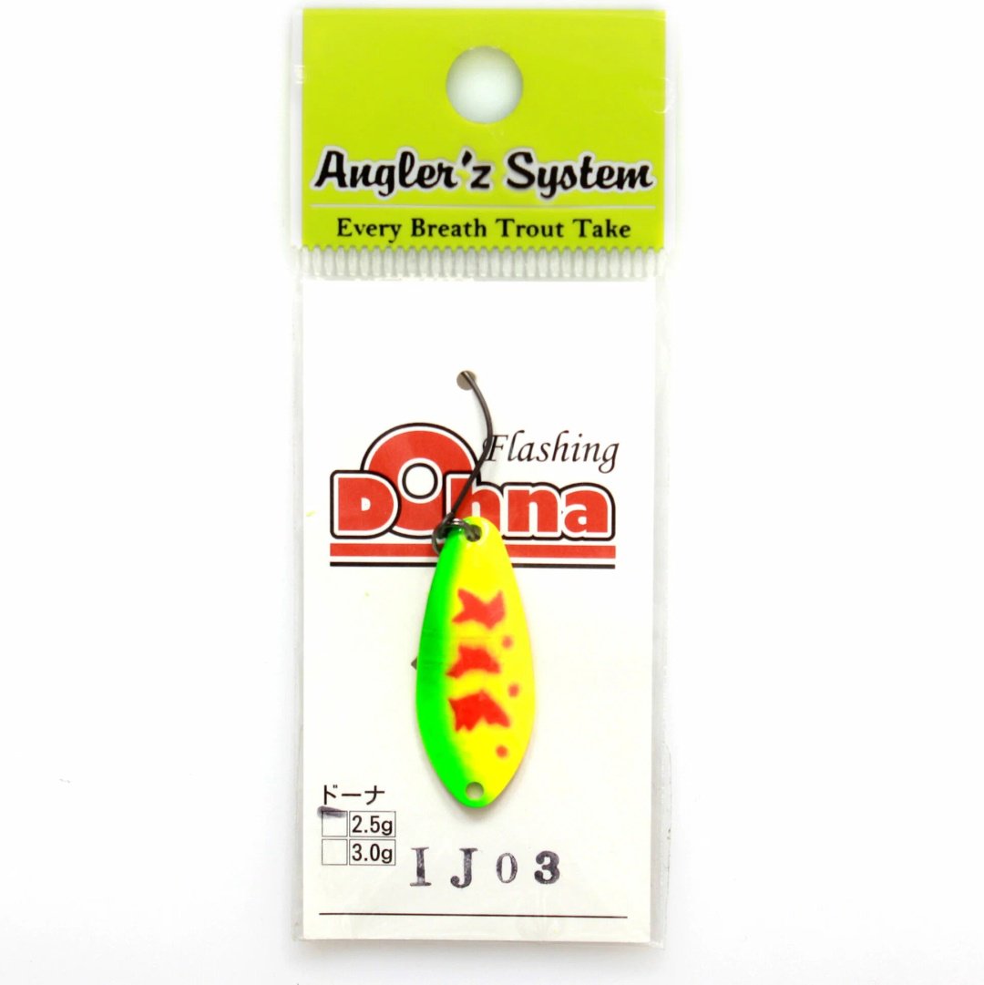 Блесна Anglerz System Antem Area Spoon Dohna IJ03 1 шт 30 мм зеленый-желтый купить,NaN