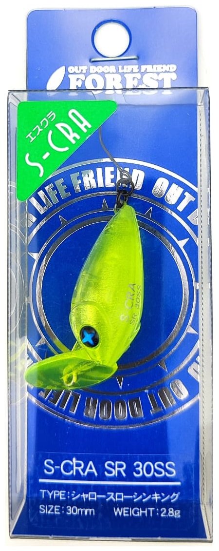 Воблер FOREST Forest S-CRA 30SS 1 шт 30 мм Phantom Chart купить,NaN