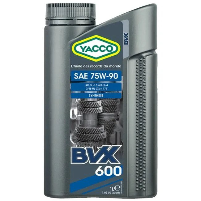 Трансмиссионное масло Yacco BVX 600 75W90 1л купить,NaN