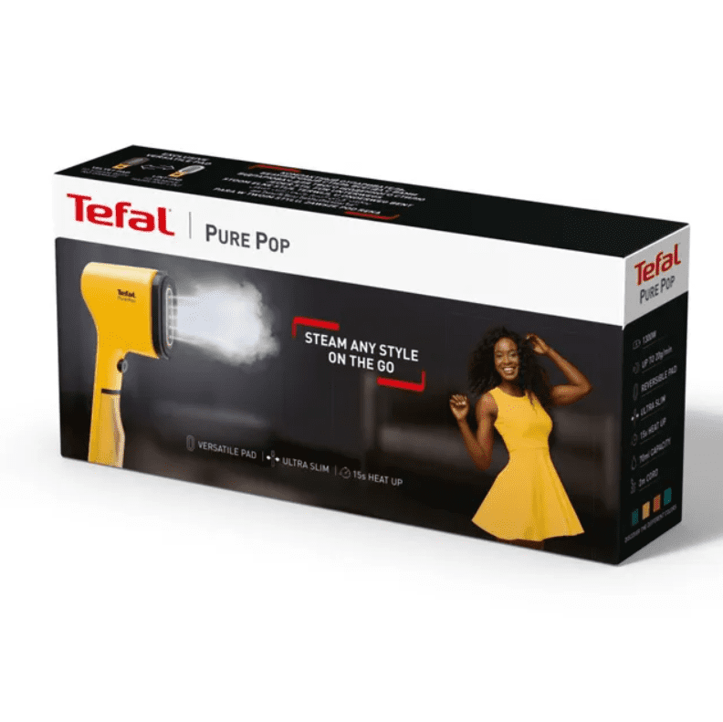 Отпариватель для одежды Tefal Pure Pop DT2026E1 желтый - ForteMarket Отпариватель для одежды Tefal Pure Pop DT2026E1 желтый купить,24990