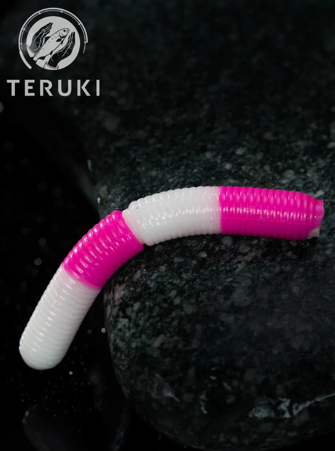 Мягкая приманка TERUKI L04-05CH-S 7 шт 65 мм Розовый\Белый