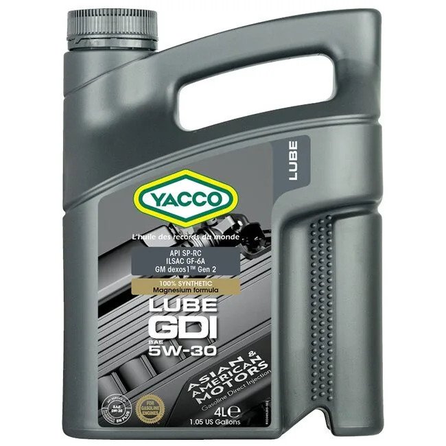 Моторное масло Yacco Lube GDI 5W30 4л