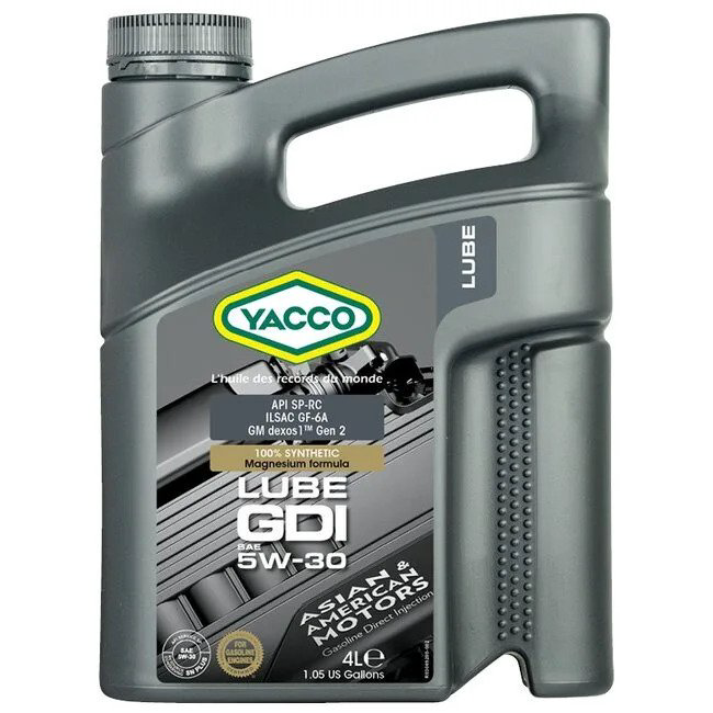 Моторное масло Yacco Lube GDI 5W30 4л купить,NaN
