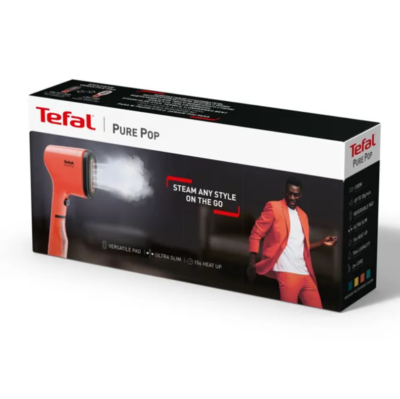 Отпариватель для одежды Tefal Pure Pop DT2022E1 оранжевый купить,NaN