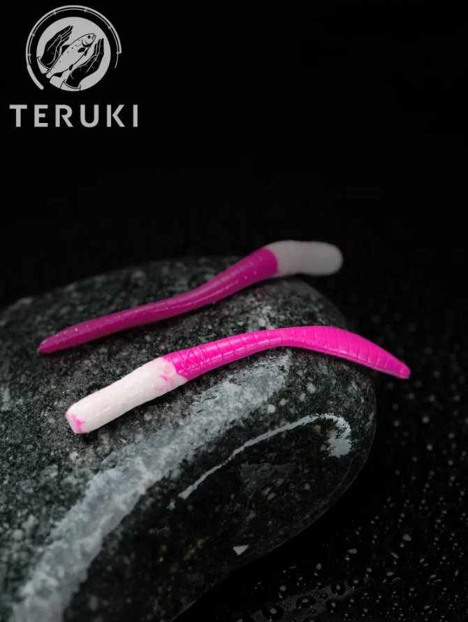 Мягкая приманка TERUKI F02-05CH-S 7 шт 80 мм Белый/Розовый