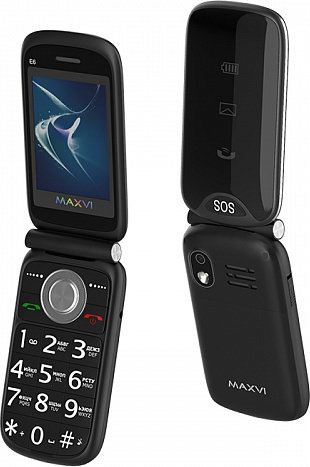 Мобильный телефон Maxvi E6 Black