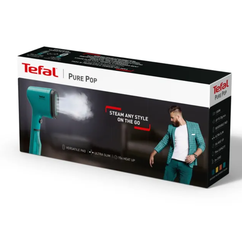 Отпариватель для одежды Tefal Pure Pop DT2024E1 зеленый купить,0