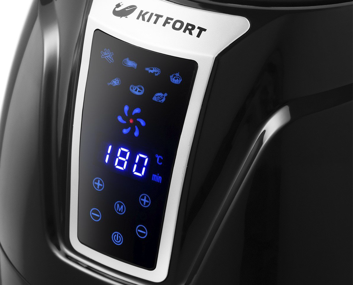 Аэрогриль Kitfort КТ-2207 черный купить,NaN