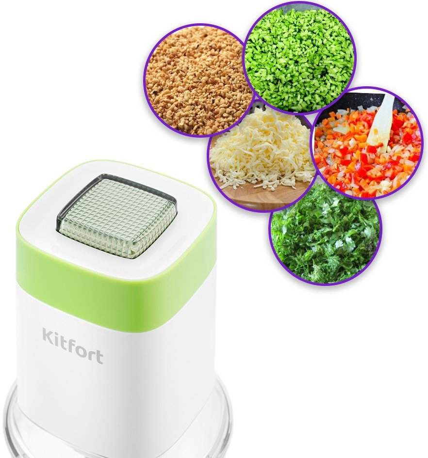 Измельчитель Kitfort КТ-1378 белый купить,NaN