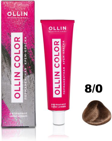 Крем-краска Ollin Professional Color 8/0 светло-русый 100 мл купить,NaN