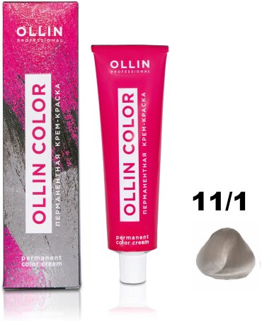 Ollin Professional Color 11/1 специальный блондин пепельный крем-краска 60 мл купить,NaN