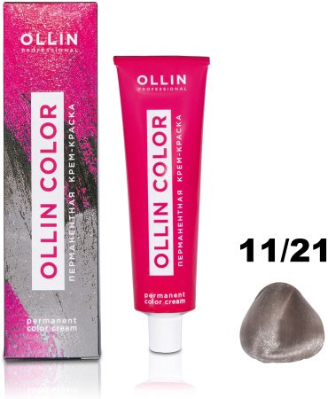Ollin Professional Color 11/21 специальный бондин фиолетово-пепельный крем-краска 100 мл купить,NaN