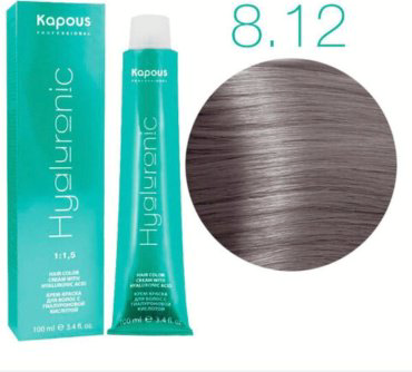 Kapous Professional Hyaluronic Acid 8.12 светлый блондин пепельный перламутровый крем-краска 100 мл - ForteMarket Kapous Professional Hyaluronic Acid 8.12 светлый блондин пепельный перламутровый крем-краска 100 мл купить,NaN