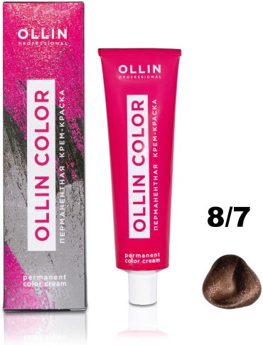 Крем-краска Ollin Professional Color 8/7 светло-русый коричневый 100 мл купить,NaN