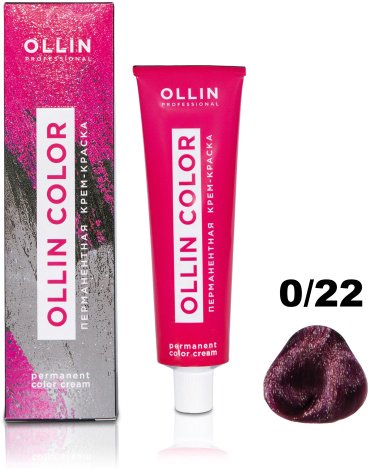 Крем-краска Ollin Professional Color 0/22 фиолетовый 100 мл купить,NaN