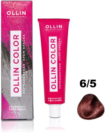 Крем-краска Ollin Professional Color 6/5 темно-русый махагоновый 100 мл купить,NaN