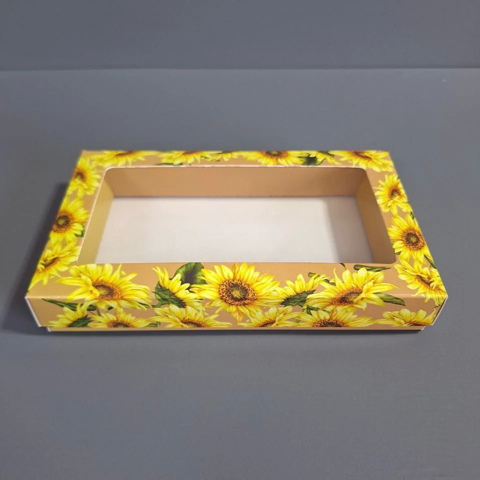Коробка Box.kz с окном 5шт подсолнух - ForteMarket Коробка Box.kz с окном 5шт подсолнух купить,0