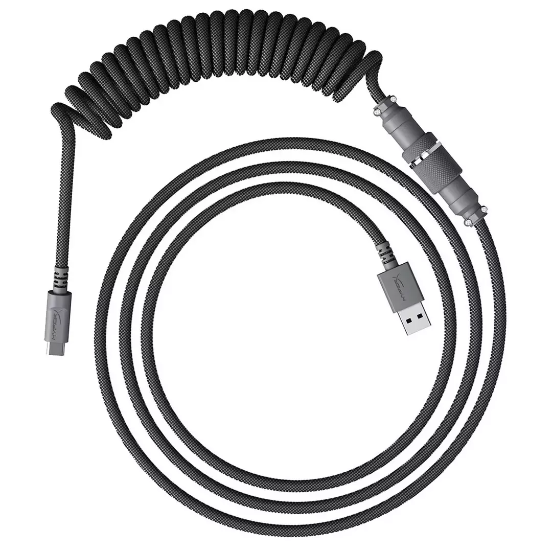 Кабель для механической клавиатуры HyperX USB-C Coiled Cable Gray 6J678AA