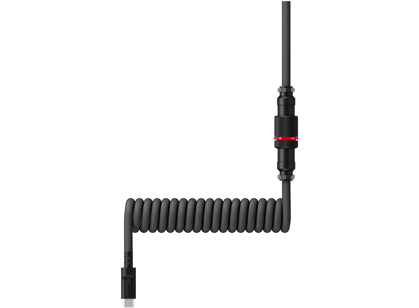 Кабель для механической клавиатуры HyperX USB-C Coiled Cable Grey-Black 6J679AA - ForteMarket Кабель для механической клавиатуры HyperX USB-C Coiled Cable Grey-Black 6J679AA купить,0
