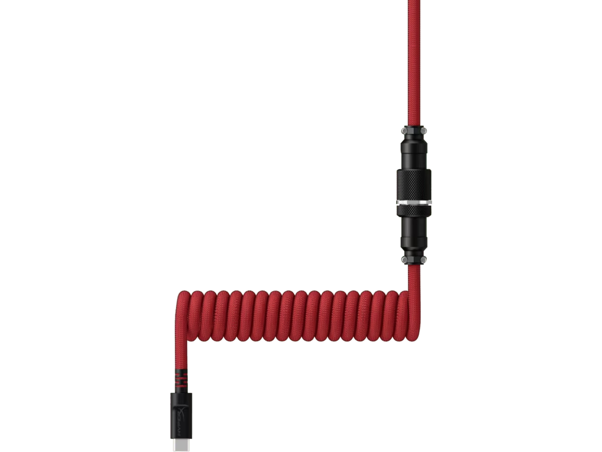 Кабель для механической клавиатуры HyperX USB-C Coiled Cable Red-Black 6J677AA купить,0