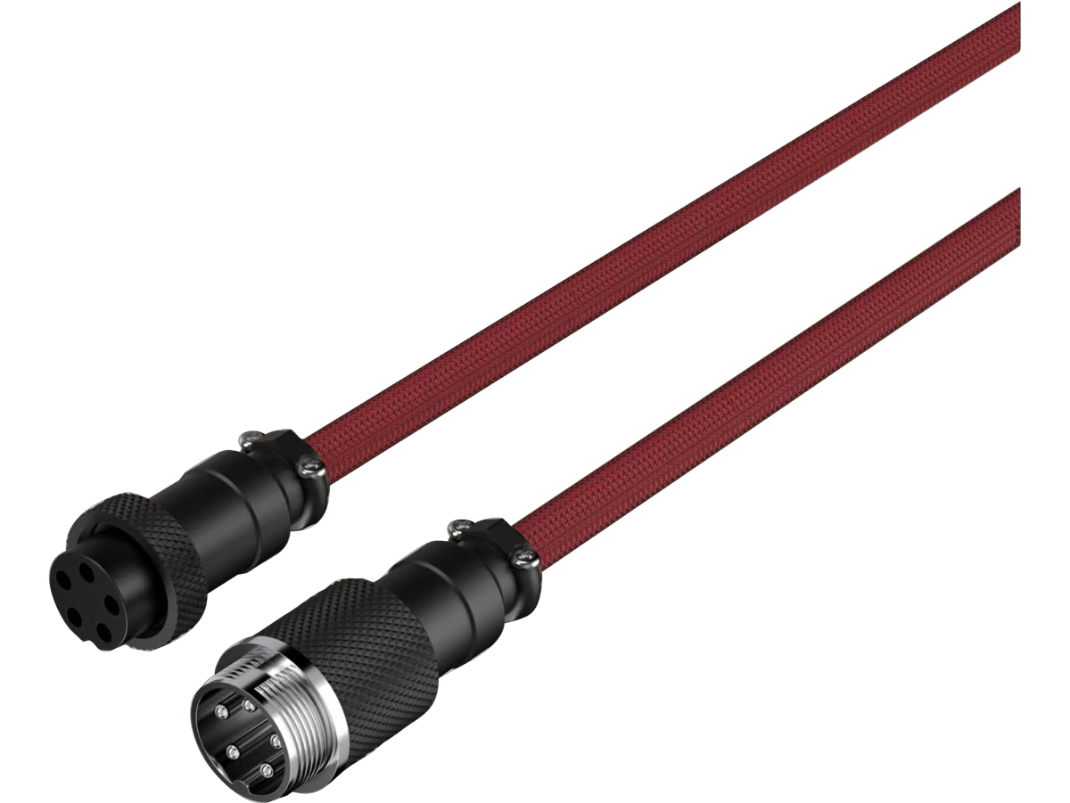 Кабель для механической клавиатуры HyperX USB-C Coiled Cable Red-Black 6J677AA купить,0