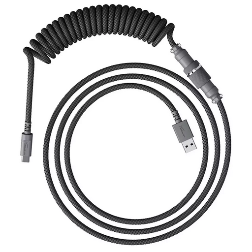 Кабель для механической клавиатуры HyperX USB-C Coiled Cable Gray 6J678AA