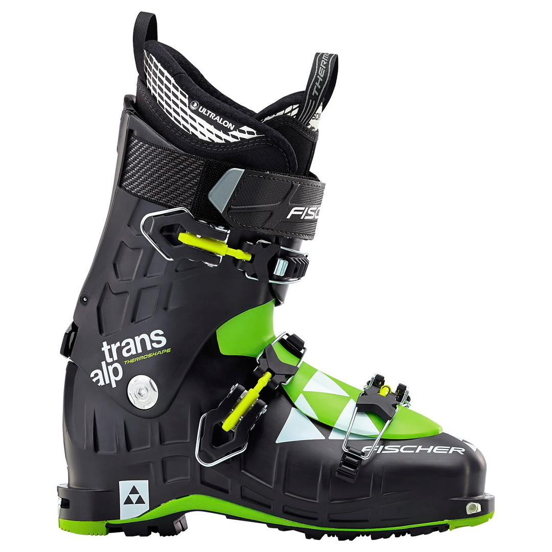 Ботинки для лыж Fischer Transalp thermoshape черно-зеленые 28,5
