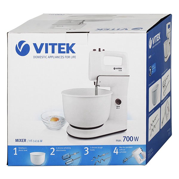 Миксер Vitek VT-1416 белый купить,0