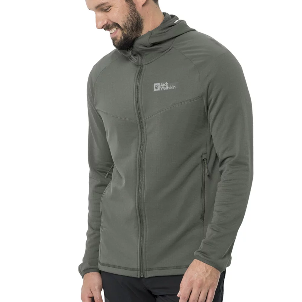 Кофта Jack Wolfskin Kolbenberg 1711011-4143 зеленая S купить,NaN