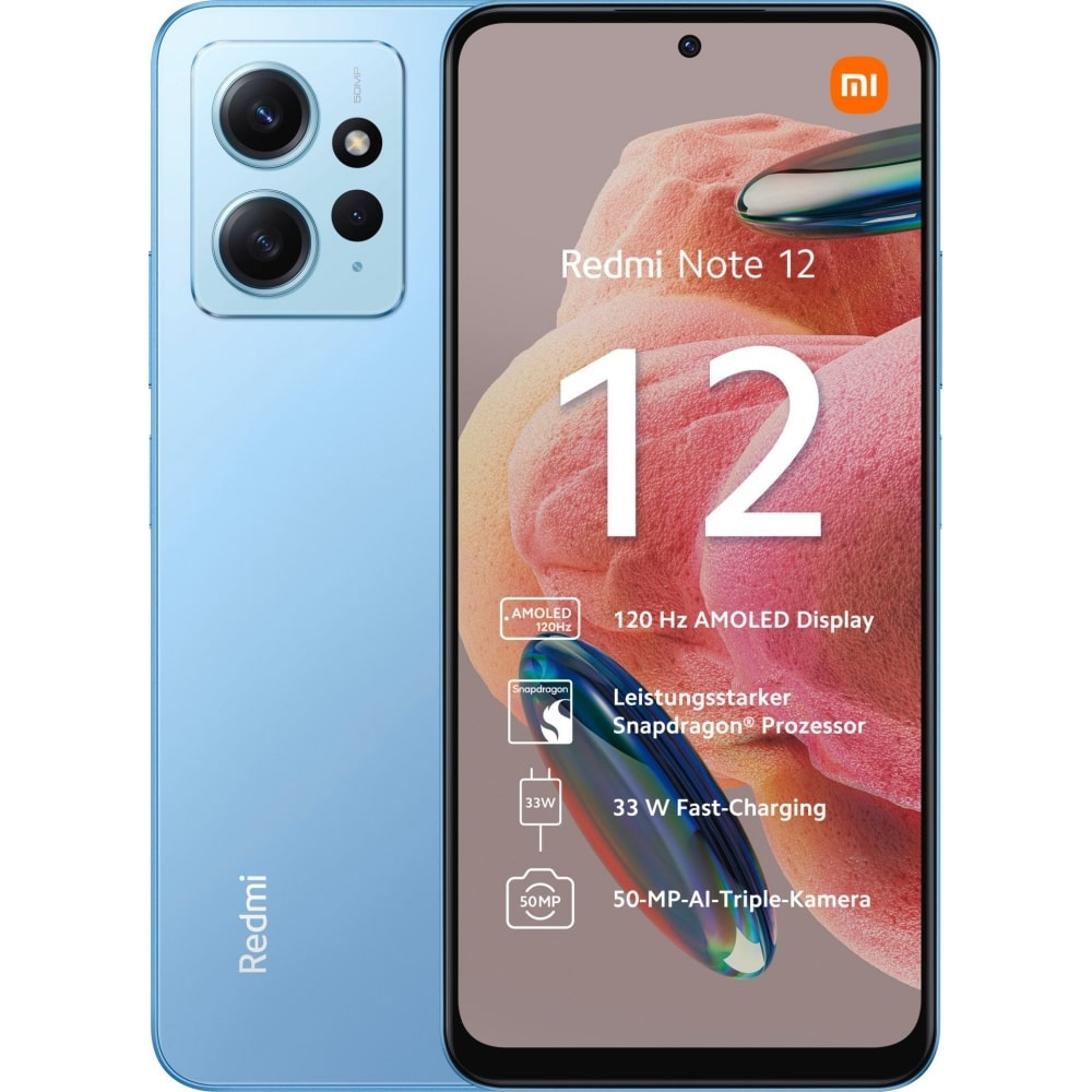 Смартфон Xiaomi Redmi Note 12 8/256GB Ice Blue купить,NaN
