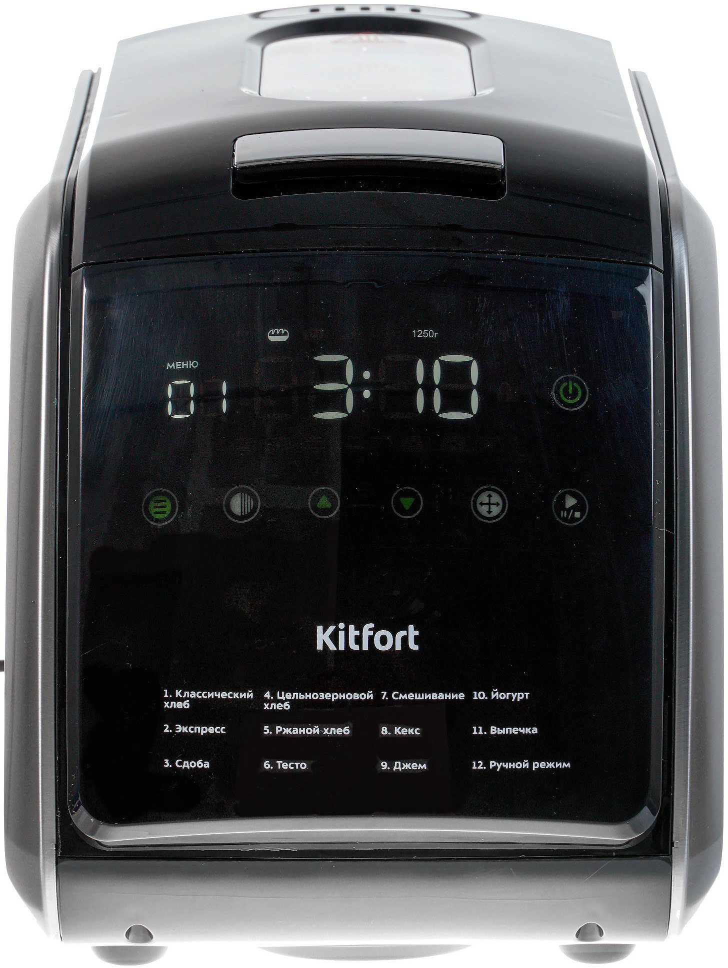 Хлебопечь Kitfort KT-305 черно-серебристая купить,90100