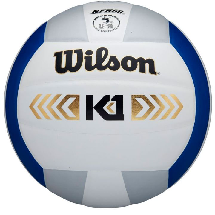 Мяч волейбольный Wilson K1 Gold серо-синий купить,NaN
