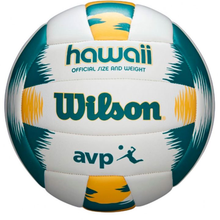 Мяч волейбольный Wilson AVP Hawaii бело-зеленый купить,NaN