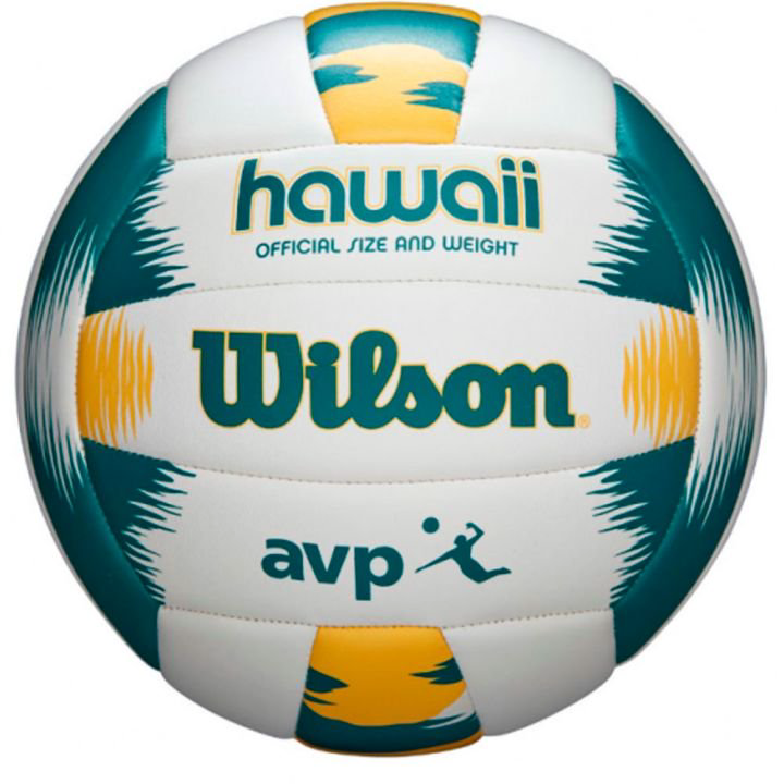 Мяч волейбольный Wilson AVP Hawaii бело-зеленый купить,NaN