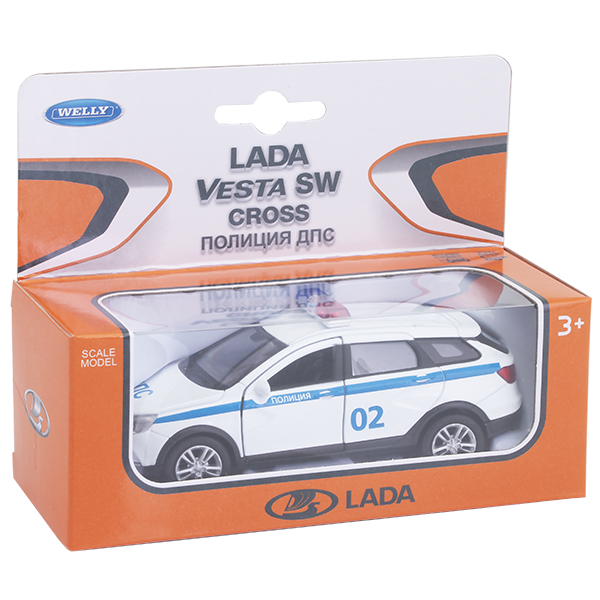 Модель машины Welly 1:34-39 Lada Vesta SW Cross полиция ДПС 43763PB купить,NaN